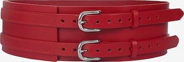 Haute Cuir Bælte 'Patrician Wide Belt' i rød: forside