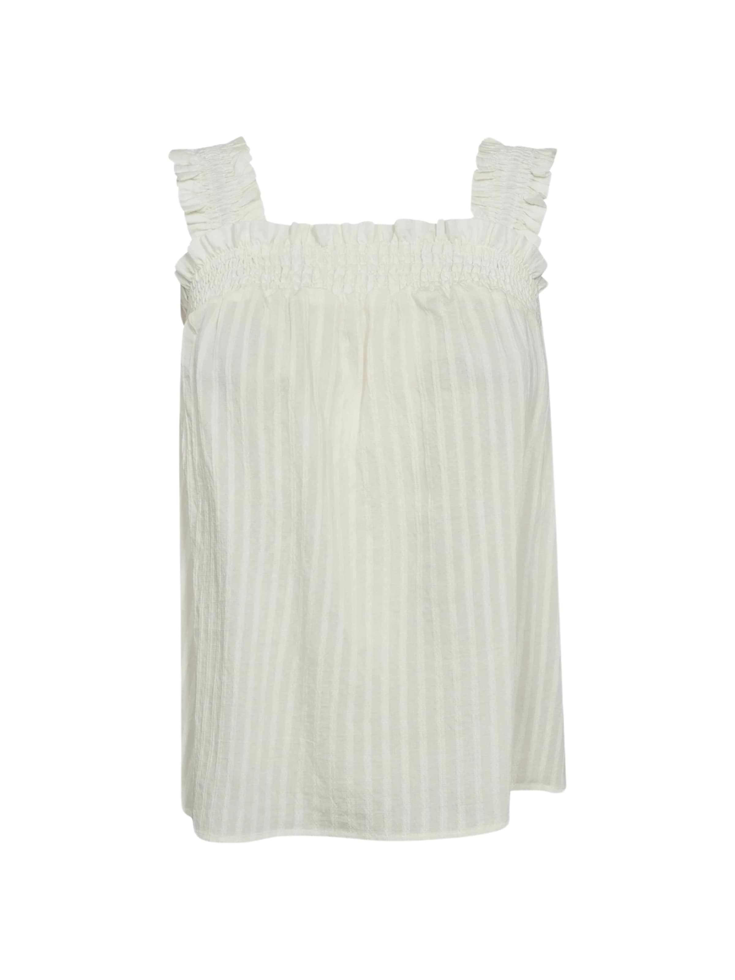 Top 'Selma' di co'couture in bianco: frontale