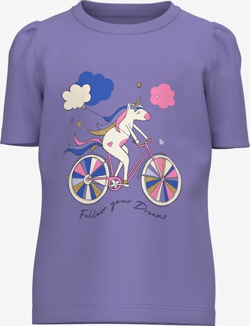 T-Shirt 'KATE' NAME IT en violet : devant