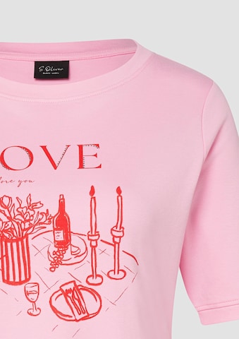 T-shirt s.Oliver Red Label Plus en rose