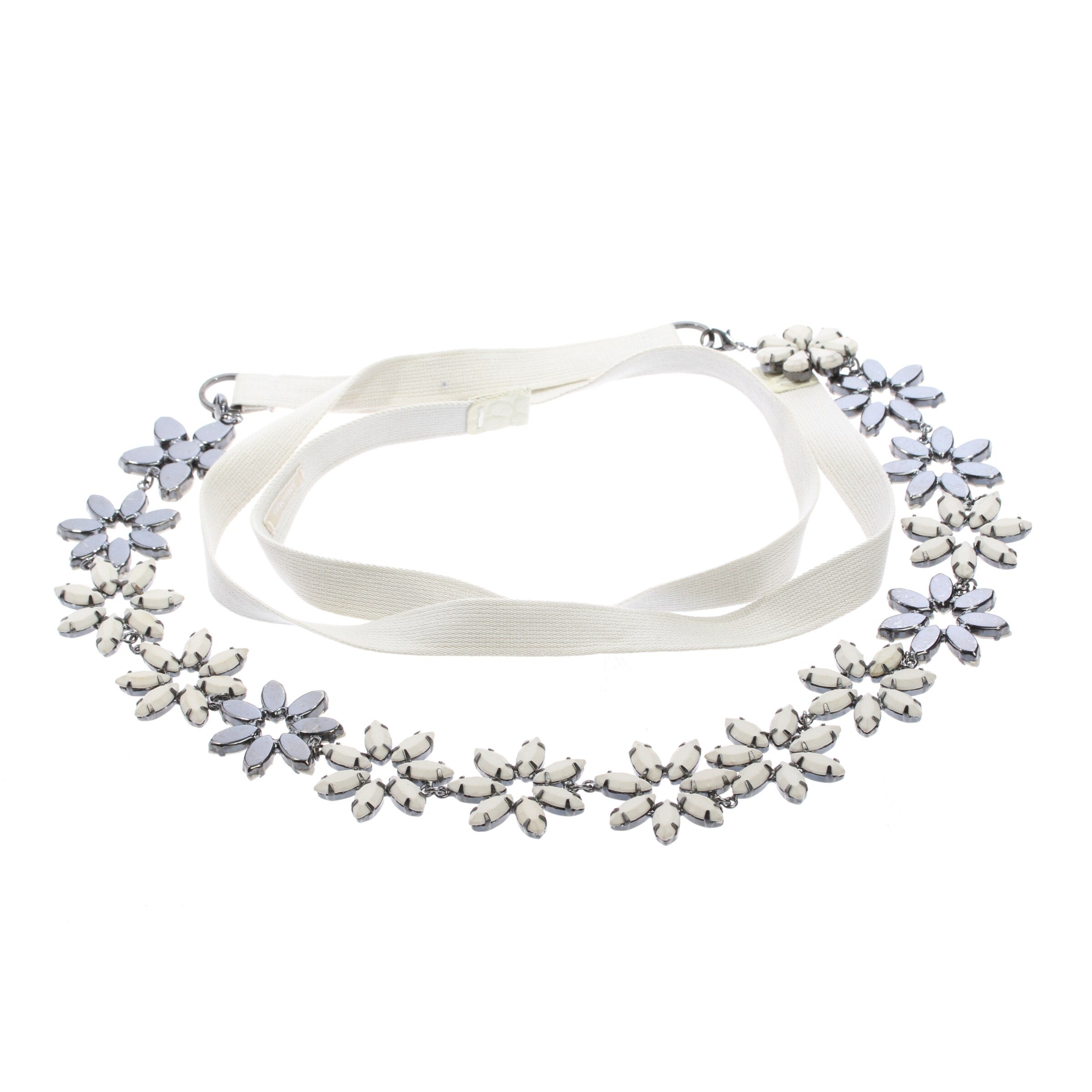 Max Mara Gürtel XS-XL in Grau: Vorderseite