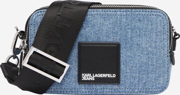 KARL LAGERFELD JEANS Taška přes rameno – modrá: přední strana