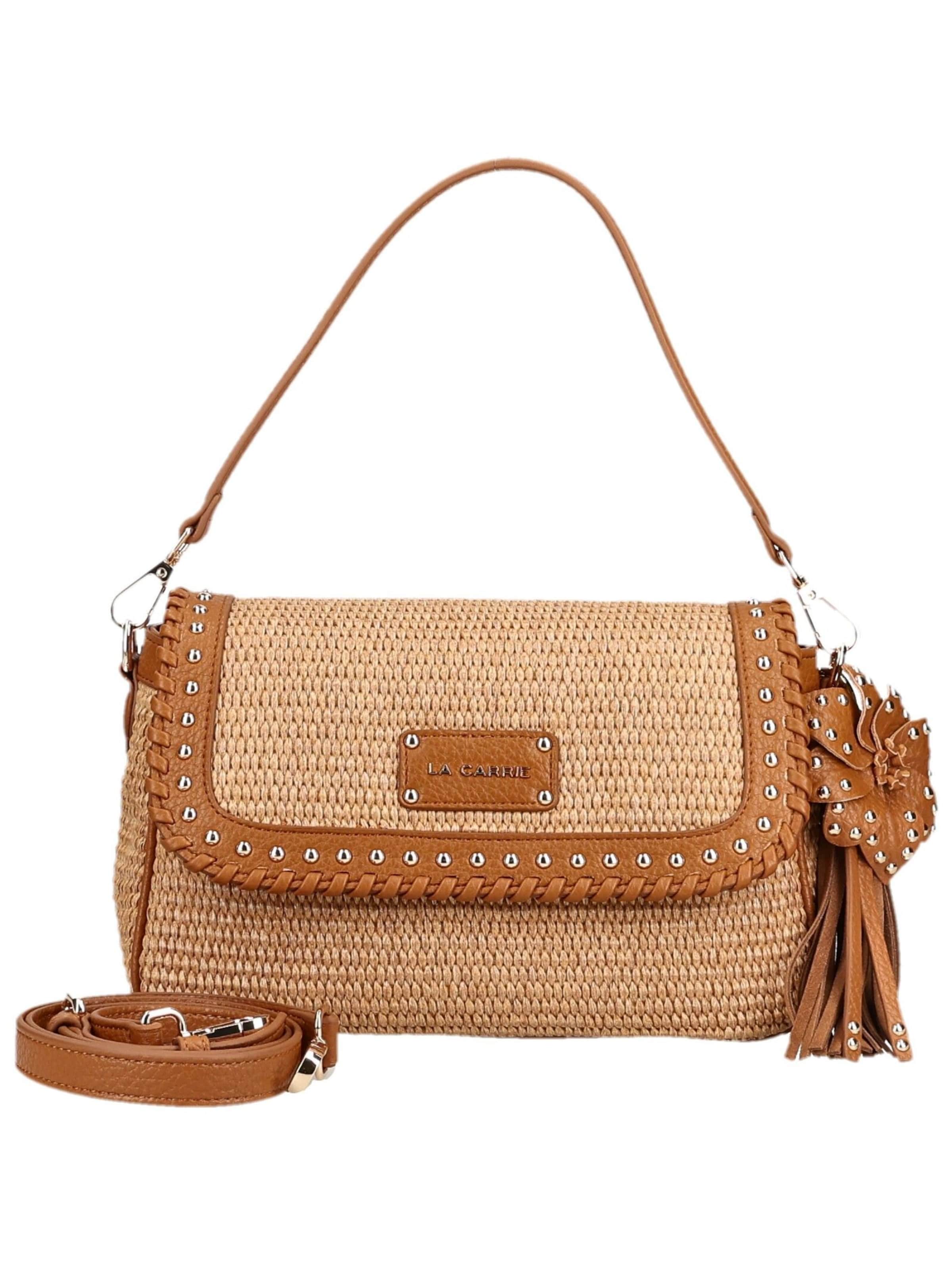 Sac à bandoulière La Carrie en marron : devant