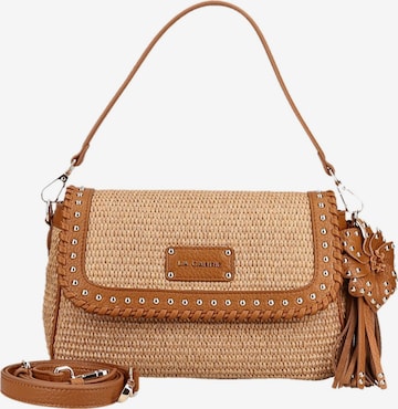 Sac à bandoulière La Carrie en marron : devant