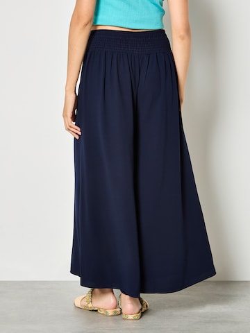 Wide Leg Pantalon ' ' Apricot en bleu