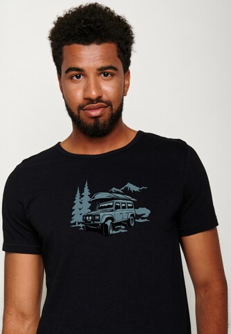 GREENBOMB Shirt 'Nature Getaway' in Zwart