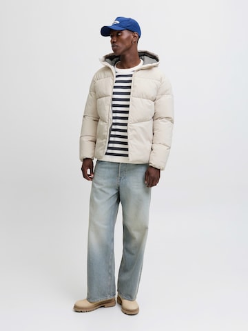 JACK & JONES Vinterjakke 'JJGLOBAL' i beige