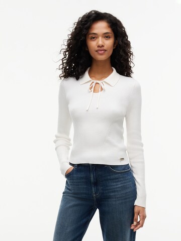 Tommy Jeans Pullover in Weiß: Vorderseite