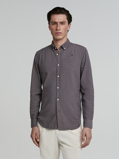 Scalpers Button Up Shirt 'Country' in Navy / Muddy coloured, Item view