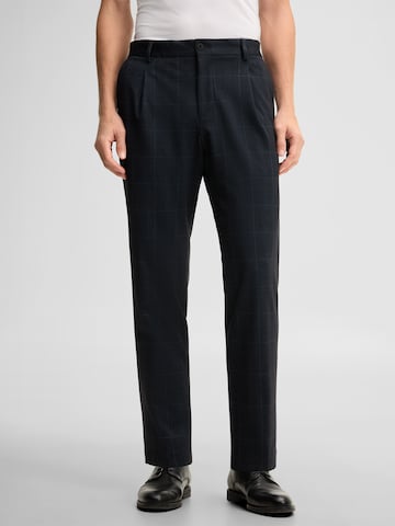 STRELLSON Loosefit Pantalon in Blauw: voorkant