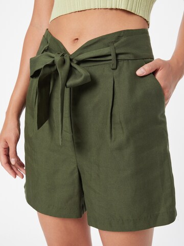 NAF NAF Loose fit Pleat-Front Pants 'MATHILDA' in Green
