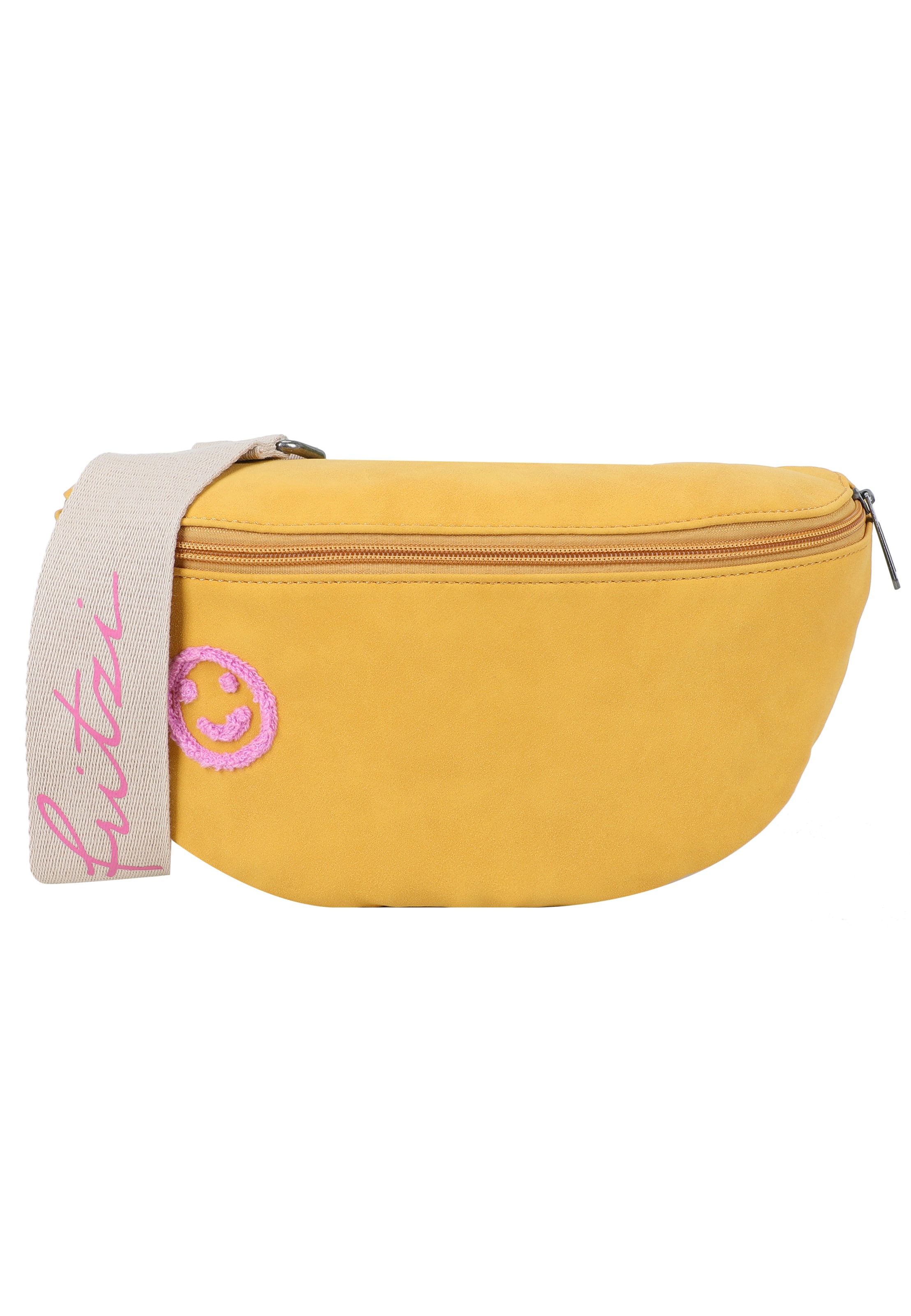 Fritzi aus Preußen Umhängetasche 'Limited Smile' in Gelb: Vorderseite