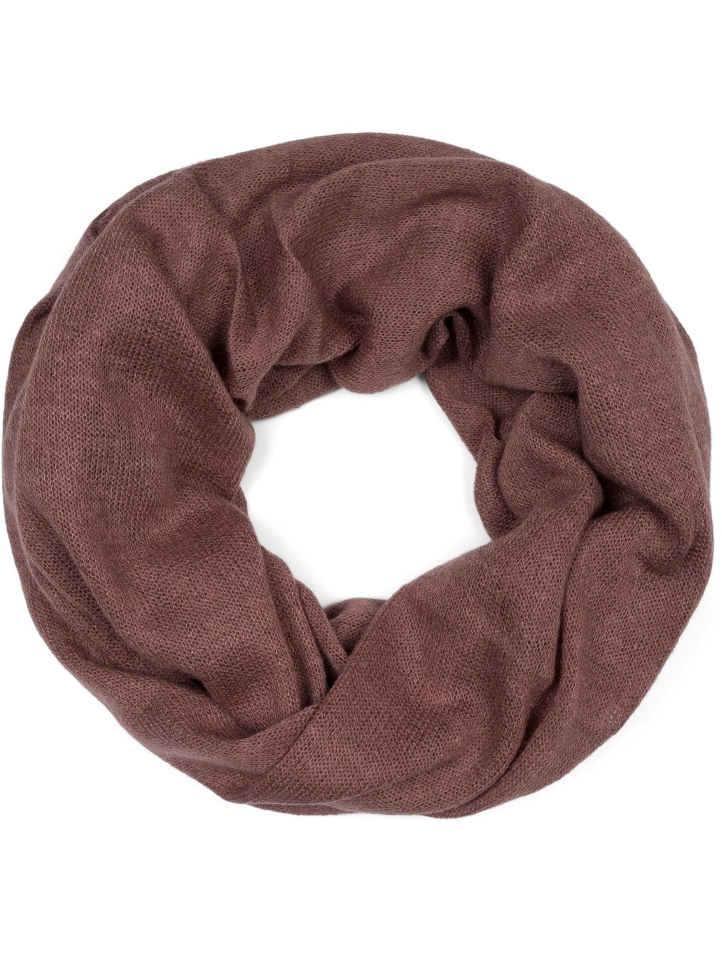 styleBREAKER Schlauchschal 'Feinstrick Loop 2-Tone'‌‌‌‌‌‌‌‌‌‌ in Lila: Vorderseite