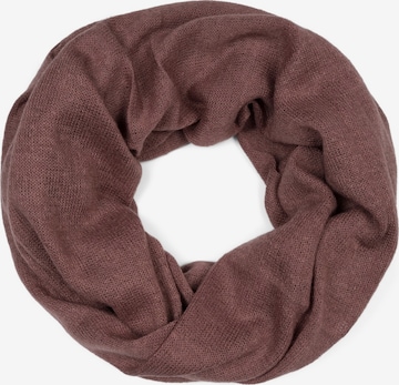 styleBREAKER Schlauchschal 'Feinstrick Loop 2-Tone' in Lila: Vorderseite