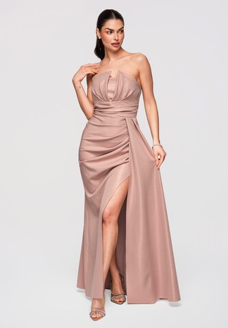 Ombre Avondjurk 'Zulma' in Beige: voorkant