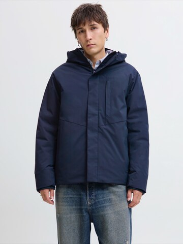 JACK & JONES Φθινοπωρινό και ανοιξιάτικο μπουφάν 'JJEKEEN' σε μπλε: μπροστά