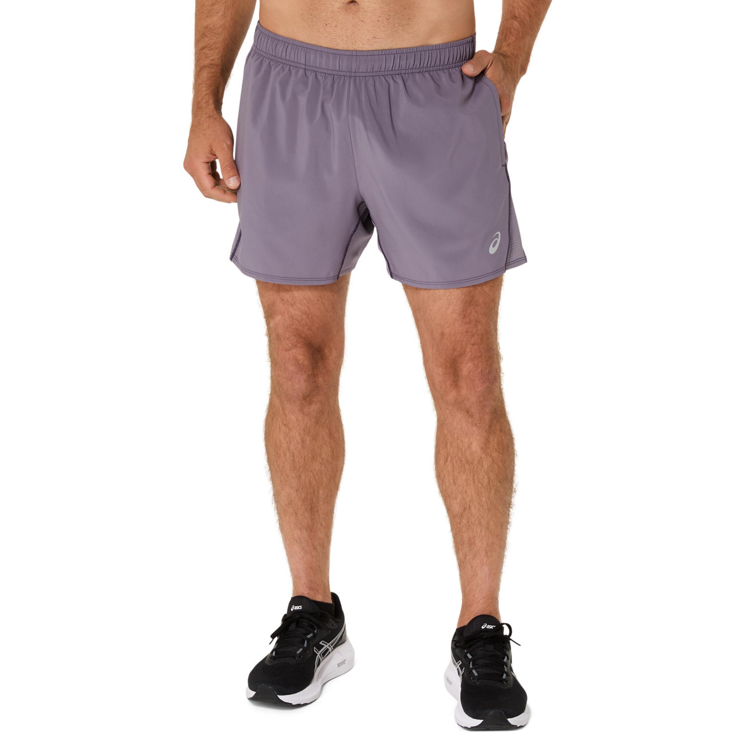 ASICS Regular Workout Pants in Purple: front