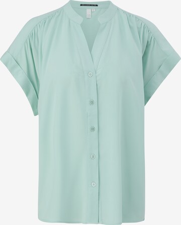 QS Blouse in Blauw: voorkant