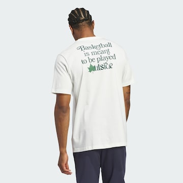T-Shirt fonctionnel 'Court Therapy' ADIDAS PERFORMANCE en blanc
