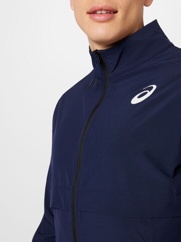 ASICS Sports jacket in Blue