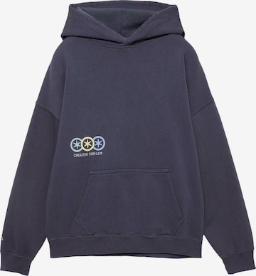 Pull&Bear Collegepaita 'PACIFIC CALL MY' värissä sininen: etupuoli