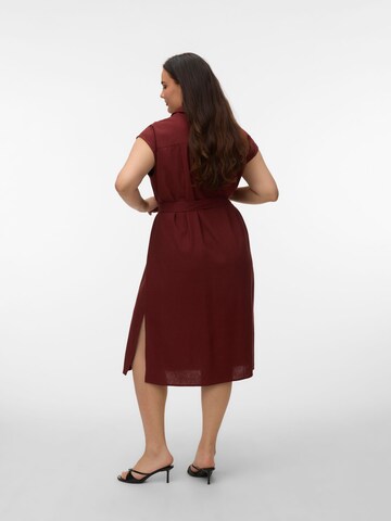 Vero Moda Curve - Vestido camisero 'VMCMymilo' en rojo