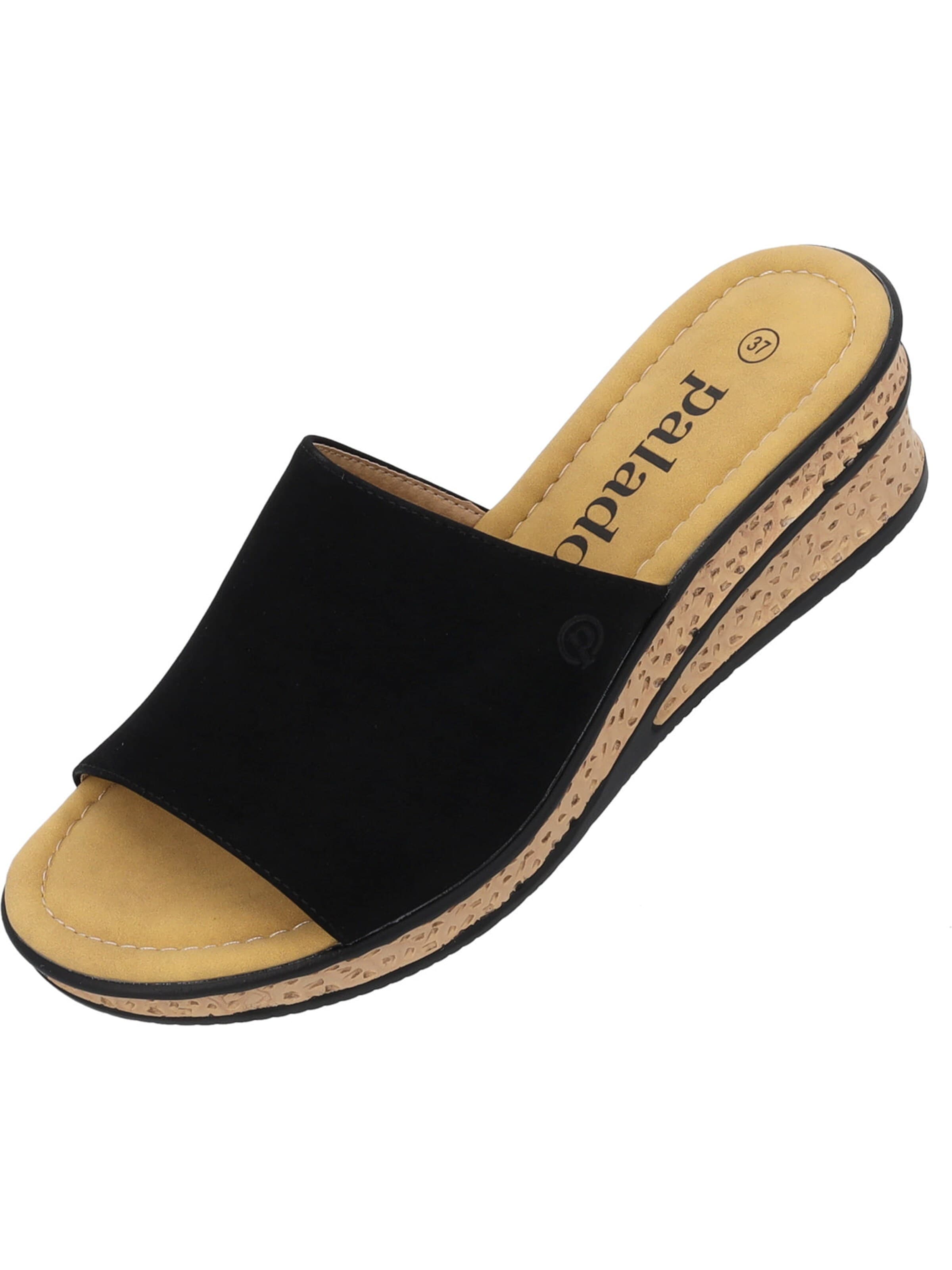 Palado Pantolette 'Palado Niserios'‌‌‌‌ in Schwarz: Vorderseite