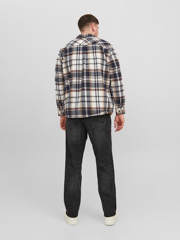 Jack & Jones Plus Comfort Fit Skjorta 'Eddie' i vit