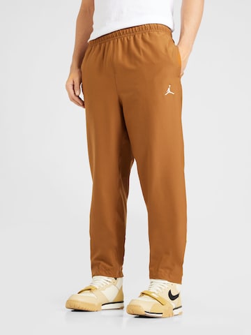 Jordan Regular Trousers 'ESS' in Brown: front