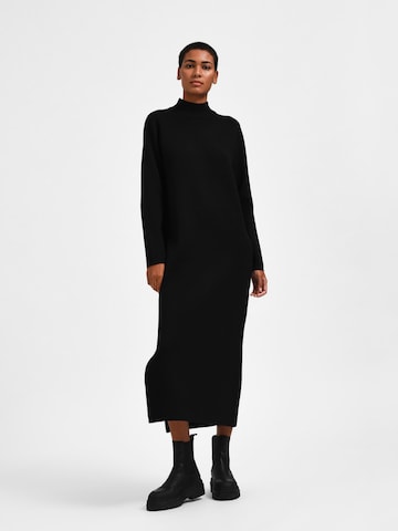 SELECTED FEMME Gebreide jurk 'Merla' in Zwart