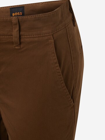 Coupe slim Pantalon chino BOSS en marron