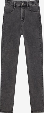 Pull&Bear Skinny Jeans in Grey: front