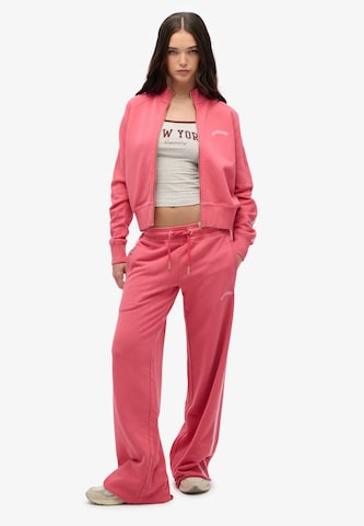 Superdry Trainingsjack in Roze