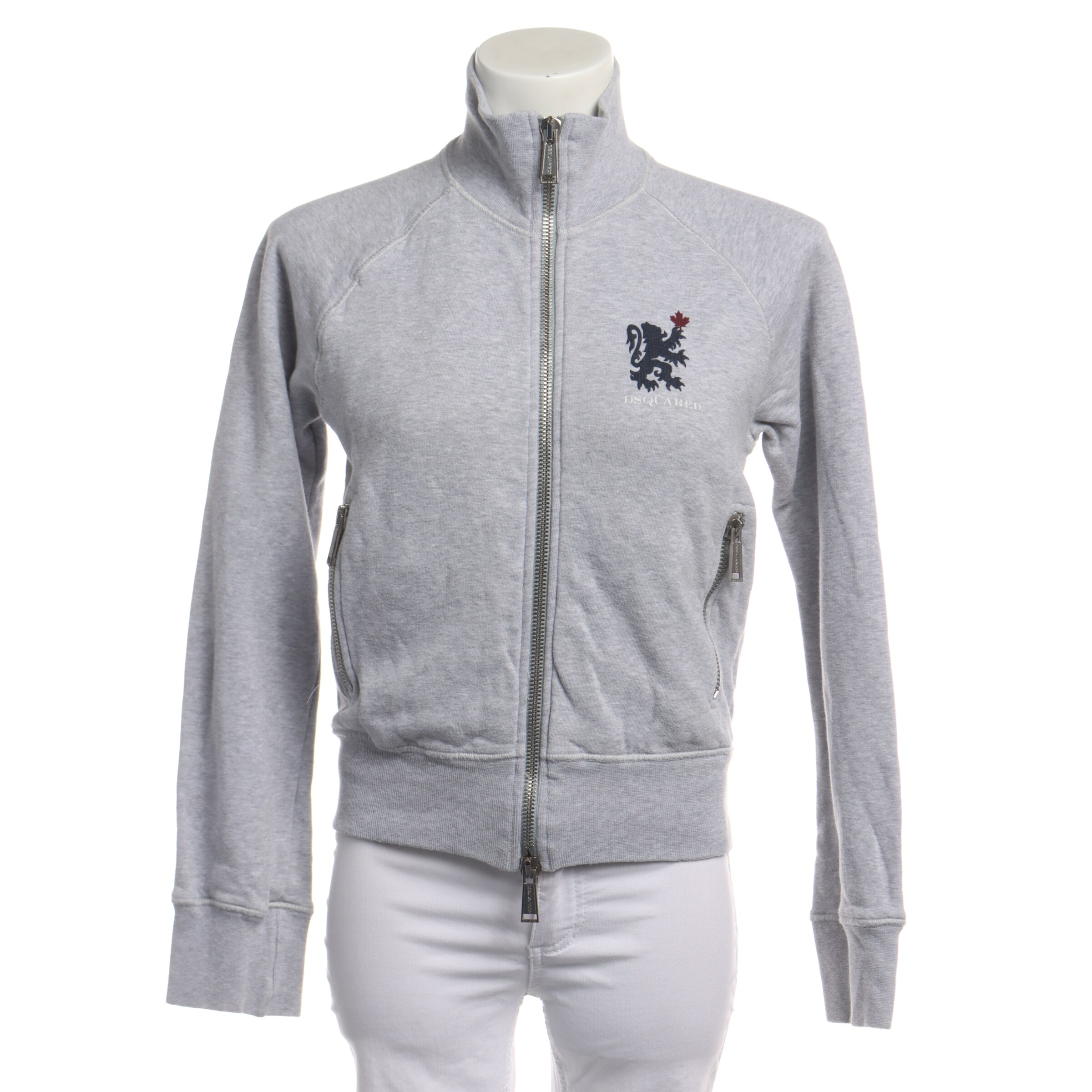 DSQUARED2 Sweatshirt / Sweatjacke in S in hellgrau, Produktansicht