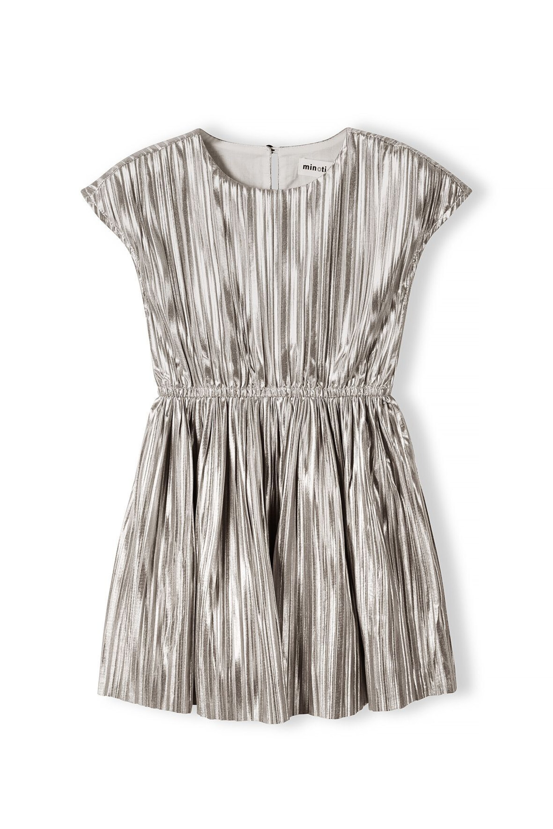 MINOTI Dress in Silver: front