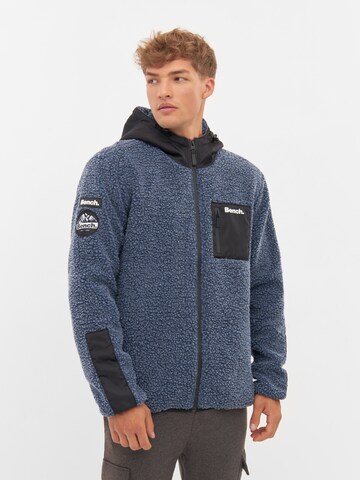 BENCH Fleecejacke 'BRECON' in Blau: Vorderseite