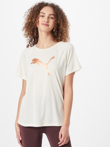 T-shirt fonctionnel PUMA en blanc : devant