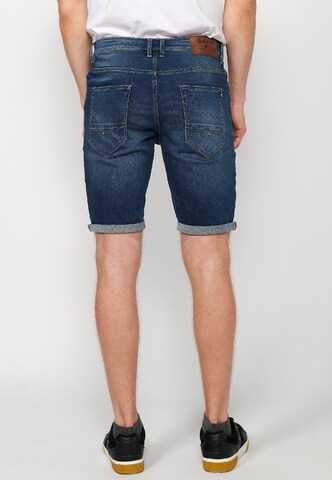 KOROSHI Slimfit Shorts in Blau