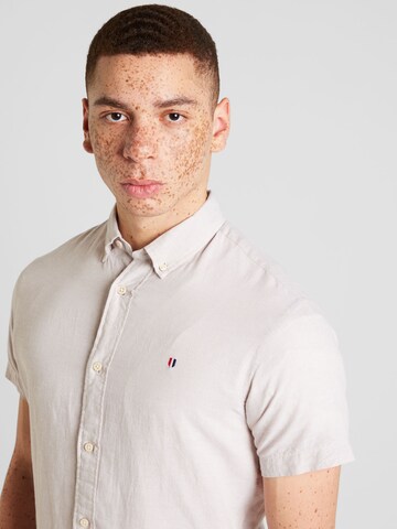 JACK & JONES Slim fit Overhemd 'SUMMER' in Beige