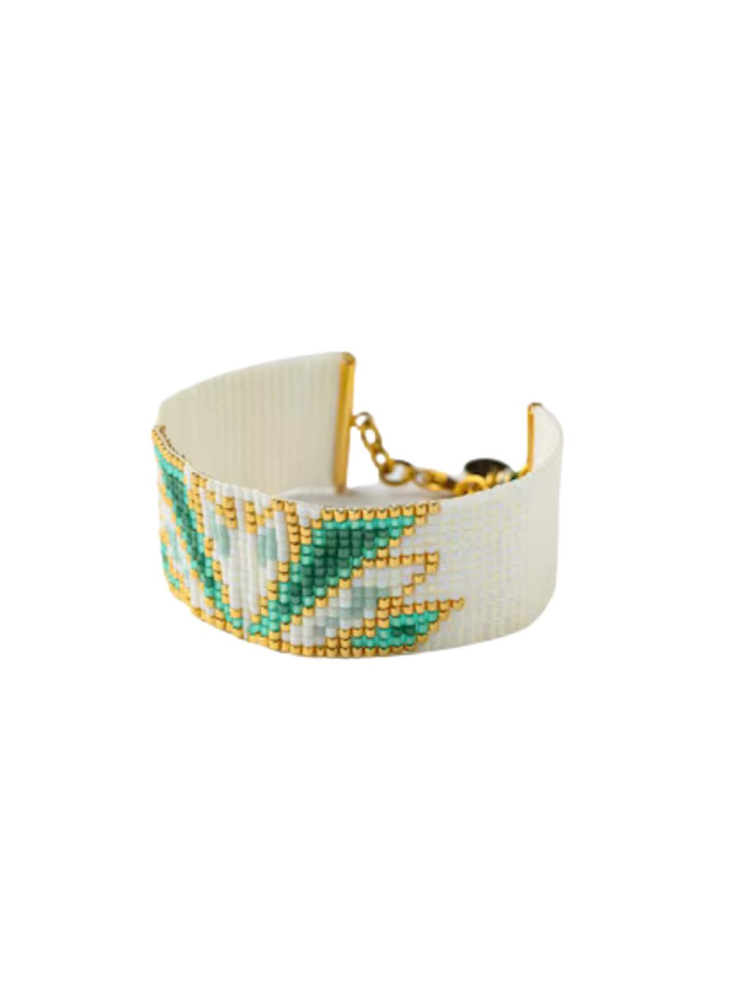 THE GEM STORIES JEWELRY Βραχιόλι σε πράσινο: μπροστά