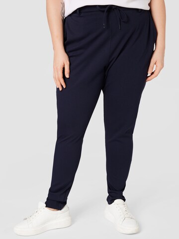 Zizzi Tapered Broek 'Maddison' in Blauw: voorkant