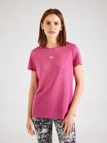 Reebok - Camisa funcionais em rosa: frente