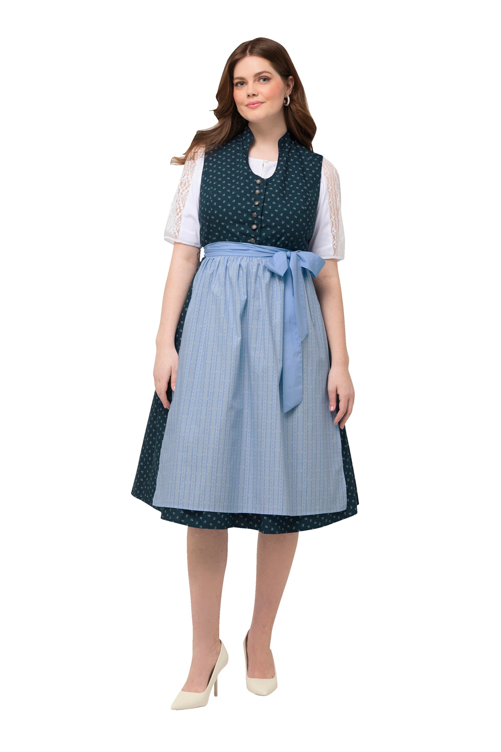 Ulla Popken Dress in Blue: front