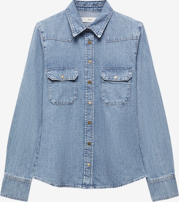 MANGO Bluse 'South' i blå: forside