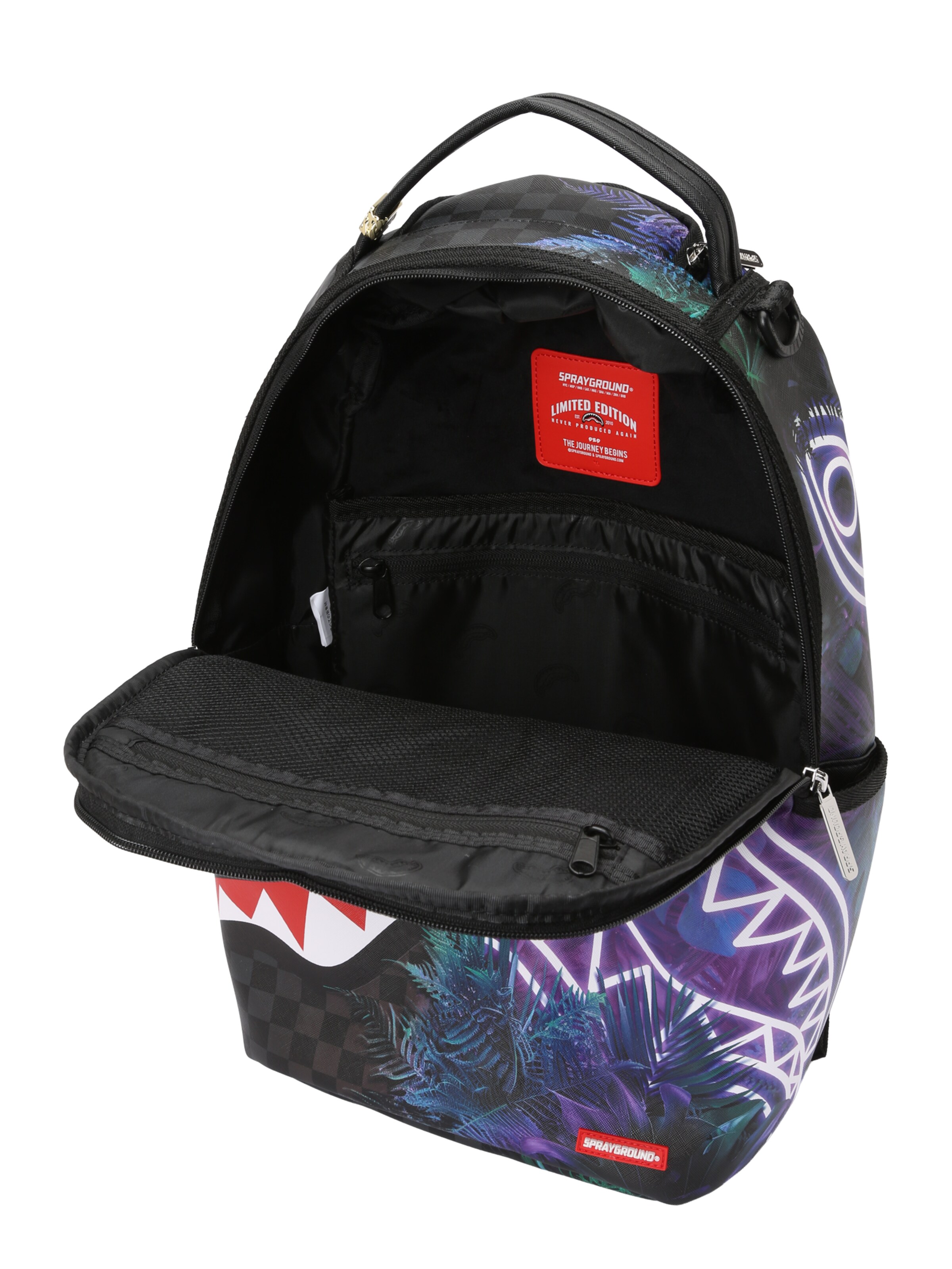 Sprayground Backpack 'TREEHOUSE PARTY' in Black
