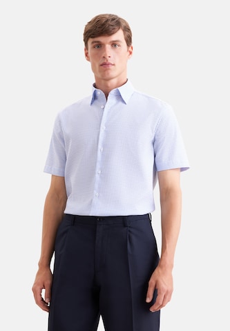 Coupe slim Chemise SEIDENSTICKER en bleu : devant