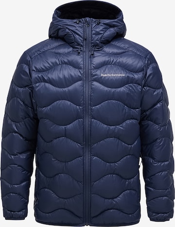 PEAK PERFORMANCE Winterjas 'Helium' in Blauw: voorkant