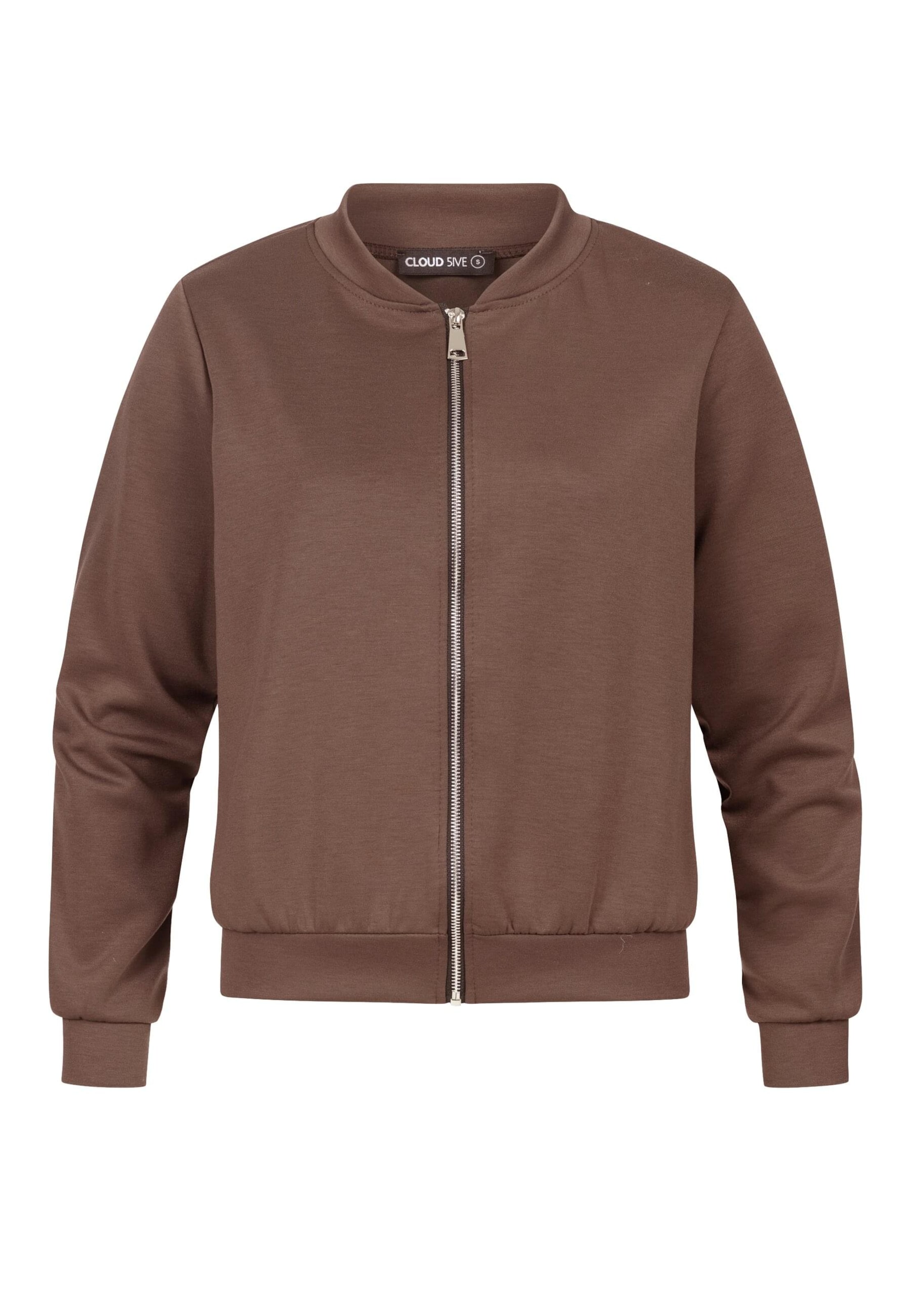 Cloud5ive Sweat jacket in Brown: front