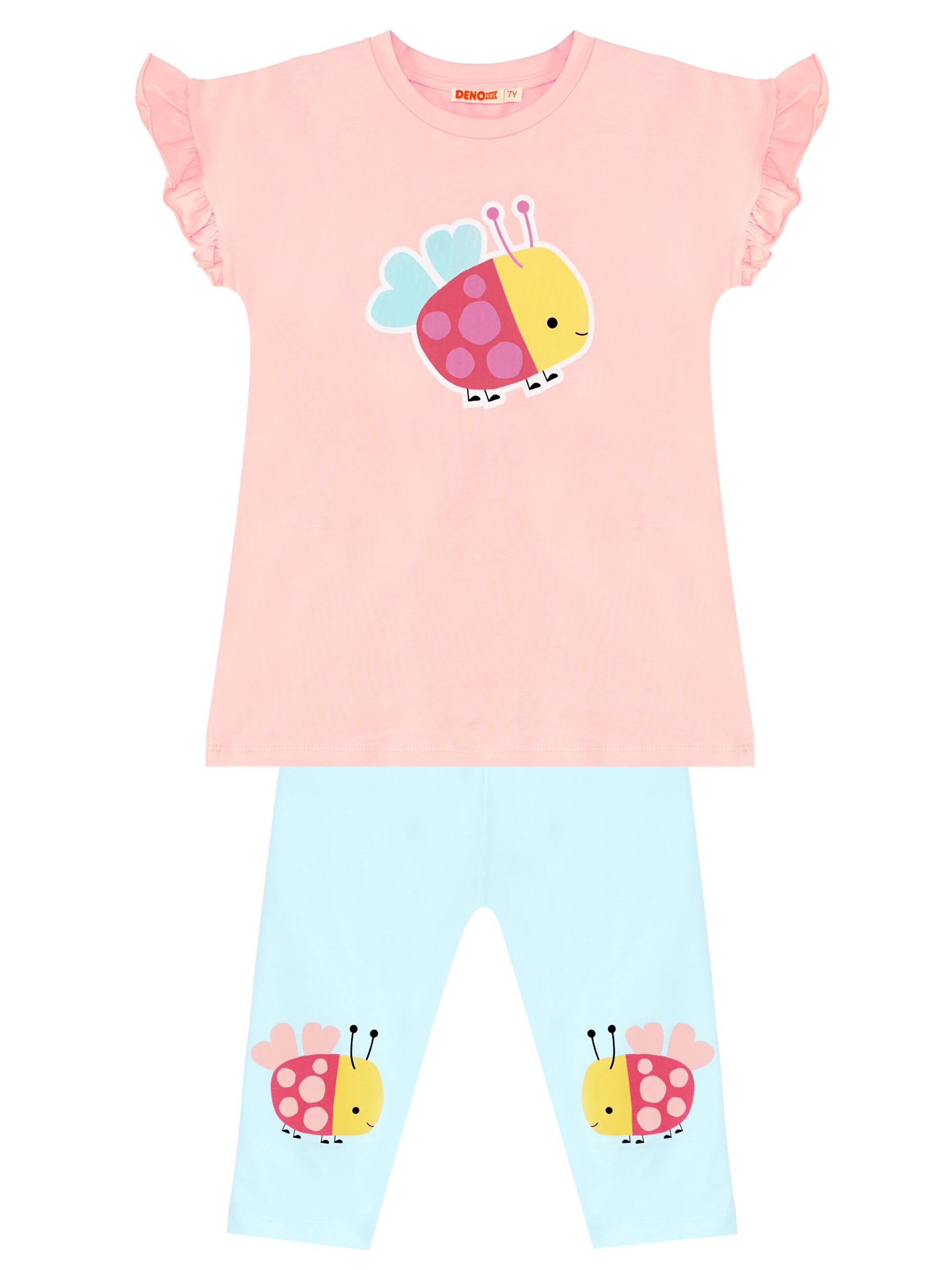 Denokids Set 'Cute Lady Bug' in Pink: Vorderseite