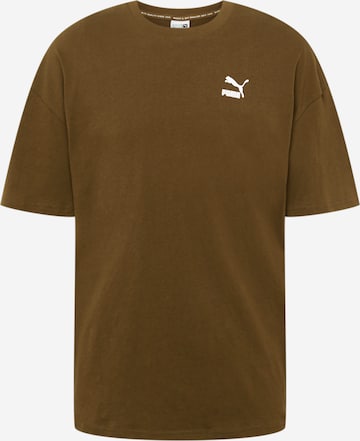 PUMA - Camiseta en verde: frente